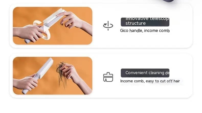 GlydeBrush™ in use — detangling hair